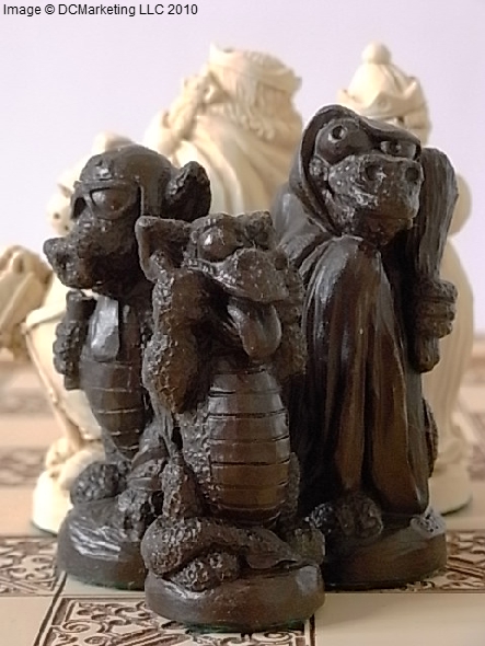 George and the Dragon Plain Theme Chess Set